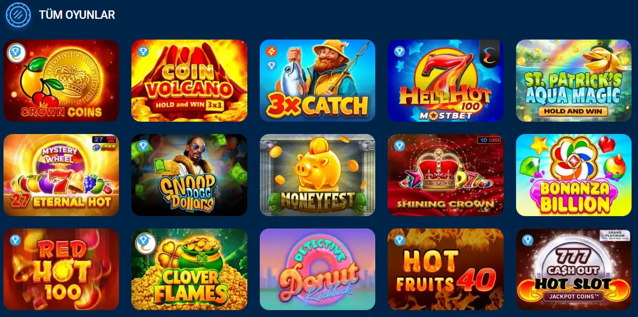Mostbet te ne Oynanır: Slot Oyunları, Canlı Casino, Masa ve Kart Oyunları Mostbet'te ne Oynanır